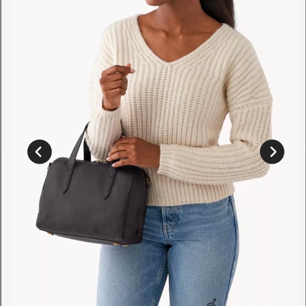 NWT Sydney Satchel in "Neutral Multi" by Fossil. Beautiful bag! - Picture 14 of 15